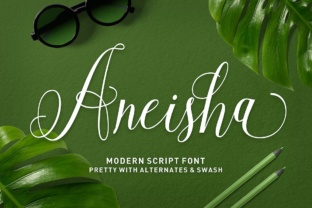 Aneisha Script: Your Modern Calligraphy for Elegant Designs