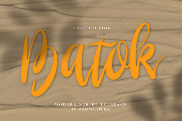 Batok Script: A Handwritten Font for Timeless Branding