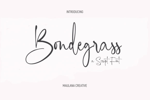 Bondegrass Script: The Handwritten Font for Modern Brands