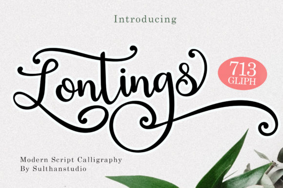 Discover Lontings Script: A Modern Font for Elegant Design