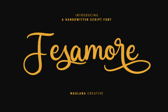 Fesamore Script: A Modern Cursive for Creative Projects