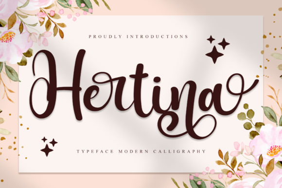 Hertina Script: A Detailed Script Font for Your Designs
