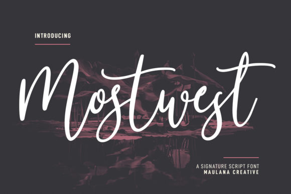 Mostwest Script: The Elegant Script Font for Modern Designs
