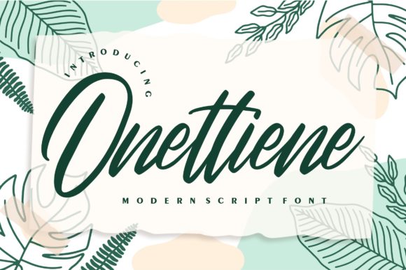 Onettiene Script: Crafting Elegance for Modern Design