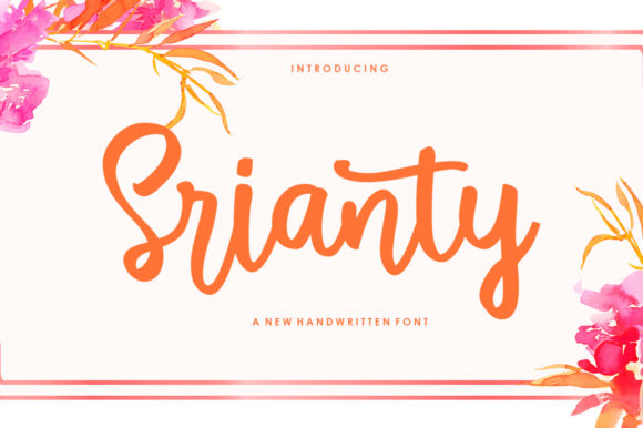 Srianty Script: A Designer's Guide to This Elegant Handwritten Font