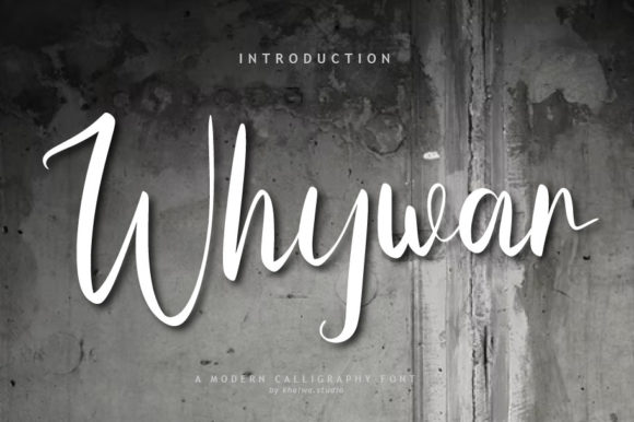 Whywar Script: A Handwritten Font for Modern Branding