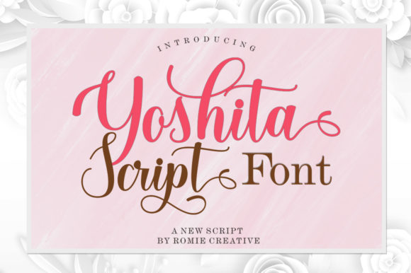 Yoshita Script: Adding Playful Romance to Your Designs